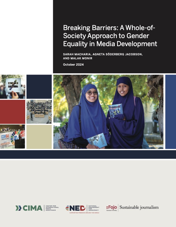 Breaking Barriers: A Whole-of-Society Approach to Gender Equality in Media Development