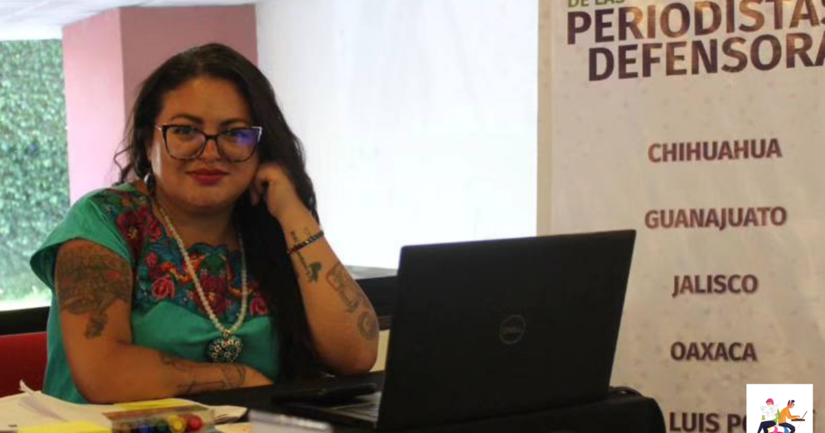 GMMP Mexico & Latin America Coordinator Cirenia Celestino Ortega at her desk