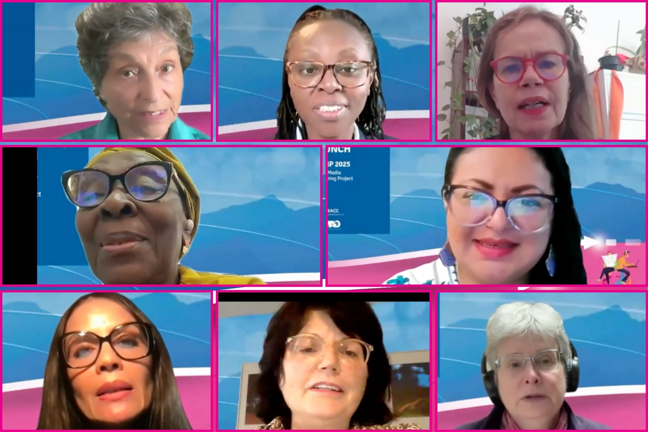 The 8 speakers of the GMMP 2025 Global Report launch